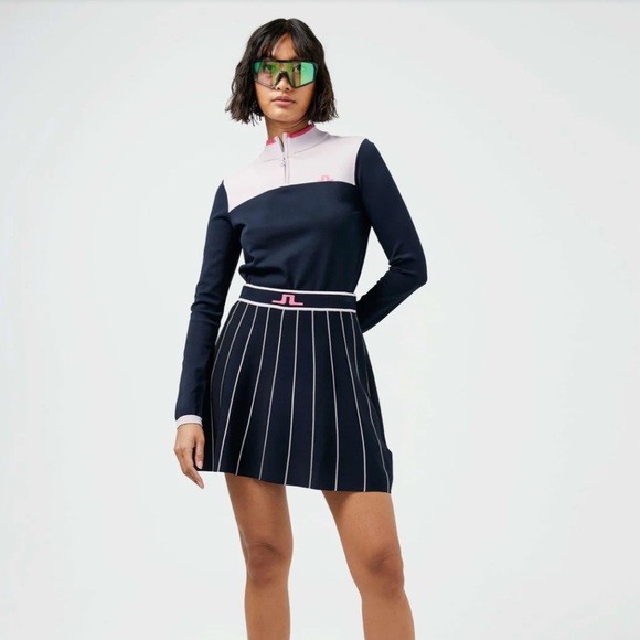 J.Lindeberg Women's Navy Mini Skirt - Picture 12 of 12